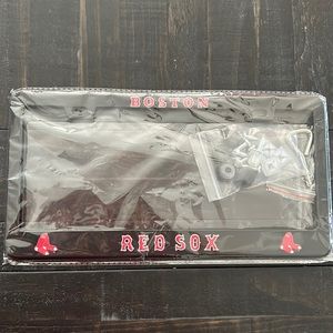 Boston red Sox license plate holders